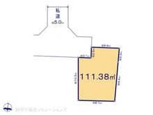 【東京都/西東京市芝久保町】西東京市芝久保町3丁目 土地 区画図