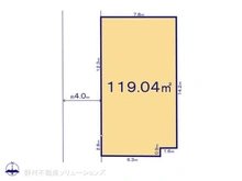 【東京都/武蔵野市境南町】武蔵野市境南町1丁目 土地 区画図