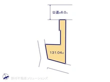 【東京都/調布市西つつじケ丘】調布市西つつじケ丘4丁目 土地 区画図