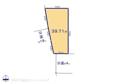 【東京都/調布市富士見町】調布市富士見町2丁目 土地 区画図