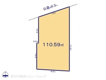 【東京都/調布市染地】調布市染地2丁目 土地 区画図