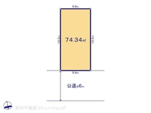 【東京都/稲城市東長沼】稲城市東長沼 土地 区画図