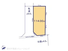 【東京都/調布市富士見町】調布市富士見町2丁目 土地 区画図