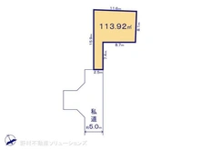 【東京都/調布市富士見町】調布市富士見町2丁目 土地 区画図