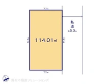 【東京都/調布市富士見町】調布市富士見町2丁目 土地 区画図