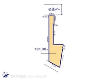 【東京都/調布市西つつじケ丘】調布市西つつじケ丘4丁目 土地 区画図