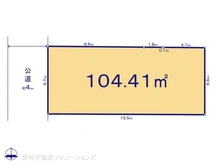 【東京都/調布市深大寺元町】調布市深大寺元町4丁目 土地 区画図