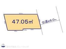 【神奈川県/川崎市多摩区宿河原】川崎市多摩区宿河原4丁目 土地 区画図