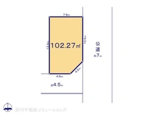 【神奈川県/横浜市港北区新吉田東】横浜市港北区新吉田東5丁目 土地 区画図