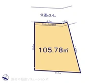 【神奈川県/横浜市港北区篠原東】横浜市港北区篠原東3丁目 土地 区画図