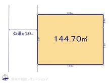 【神奈川県/横浜市港北区高田西】横浜市港北区高田西5丁目 土地 区画図