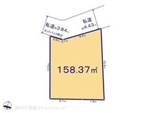 【神奈川県/横浜市港北区篠原台町】横浜市港北区篠原台町 土地 区画図