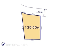 【神奈川県/横浜市港北区篠原北】横浜市港北区篠原北1丁目 土地 区画図