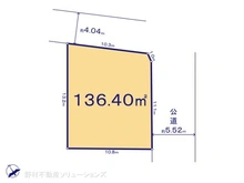 【神奈川県/横浜市港北区篠原北】横浜市港北区篠原北1丁目 土地 区画図