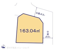 【神奈川県/横浜市港北区篠原東】横浜市港北区篠原東1丁目 土地 区画図