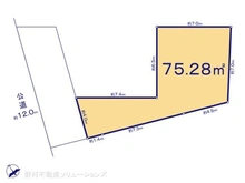 【神奈川県/横浜市港北区綱島東】横浜市港北区綱島東2丁目 土地 区画図