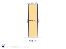 【神奈川県/横浜市港北区下田町】横浜市港北区下田町3丁目 土地 区画図