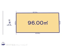 【神奈川県/横浜市金沢区能見台通】横浜市金沢区能見台通 土地 区画図