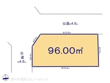 【神奈川県/横浜市金沢区能見台通】横浜市金沢区能見台通 土地 区画図