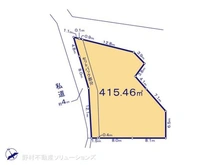 【神奈川県/横浜市港南区野庭町】横浜市港南区野庭町 土地 区画図