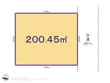 【神奈川県/横浜市港南区野庭町】横浜市港南区野庭町 土地 区画図