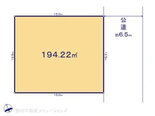 【神奈川県/横浜市栄区鍛冶ケ谷町】横浜市栄区鍛冶ケ谷町 土地 区画図