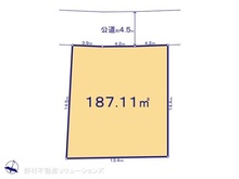 【神奈川県/鎌倉市梶原】鎌倉市梶原2丁目 土地 区画図