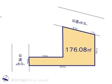 【神奈川県/横浜市港南区港南台】横浜市港南区港南台7丁目 土地 区画図