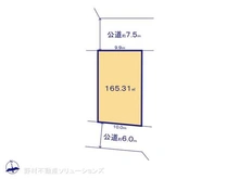 【神奈川県/横浜市都筑区中川】横浜市都筑区中川4丁目 土地 区画図