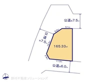 【神奈川県/横浜市都筑区中川】横浜市都筑区中川4丁目 土地 区画図