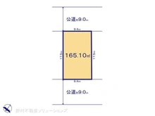 【神奈川県/横浜市都筑区荏田南】横浜市都筑区荏田南5丁目 土地 区画図