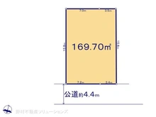 【神奈川県/横浜市青葉区市ケ尾町】横浜市青葉区市ケ尾町 土地 区画図