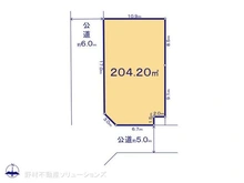 【東京都/小平市学園東町】小平市学園東町 土地 区画図