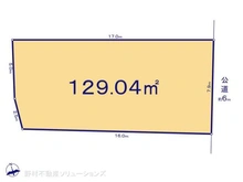 【東京都/小金井市前原町】小金井市前原町3丁目 土地 区画図