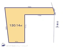【東京都/小金井市前原町】小金井市前原町3丁目 土地 区画図