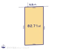 【東京都/東久留米市柳窪】東久留米市柳窪3丁目 土地 区画図