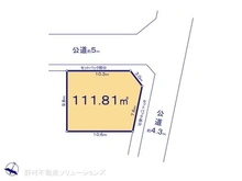 【東京都/小金井市前原町】小金井市前原町4丁目 土地 区画図