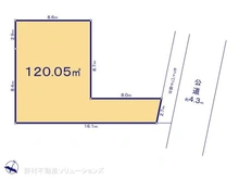 【東京都/小金井市前原町】小金井市前原町4丁目 土地 区画図