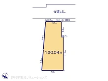 【東京都/小金井市前原町】小金井市前原町4丁目 土地 区画図