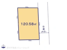 【東京都/小平市学園東町】小平市学園東町 土地 区画図