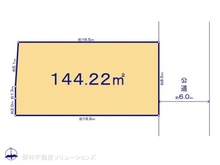 【東京都/東久留米市弥生】東久留米市弥生1丁目 土地 区画図