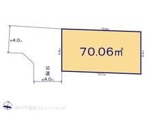 【東京都/国分寺市本町】国分寺市本町4丁目 土地 区画図