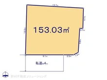 【東京都/世田谷区瀬田】世田谷区瀬田4丁目 土地 区画図