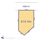 【東京都/世田谷区瀬田】世田谷区瀬田5丁目 土地 区画図