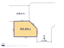【東京都/杉並区清水】杉並区清水2丁目 土地 区画図