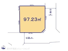 【東京都/杉並区方南】杉並区方南1丁目 土地 区画図
