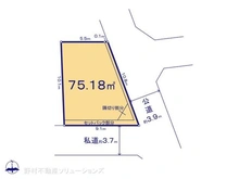 【東京都/杉並区阿佐谷北】杉並区阿佐谷北3丁目 土地 区画図
