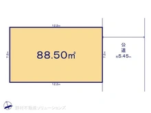 【東京都/杉並区上荻】杉並区上荻3丁目 土地 区画図