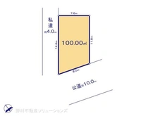 【東京都/杉並区宮前】杉並区宮前2丁目 土地 区画図
