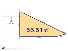 【東京都/杉並区阿佐谷北】杉並区阿佐谷北1丁目 土地 区画図